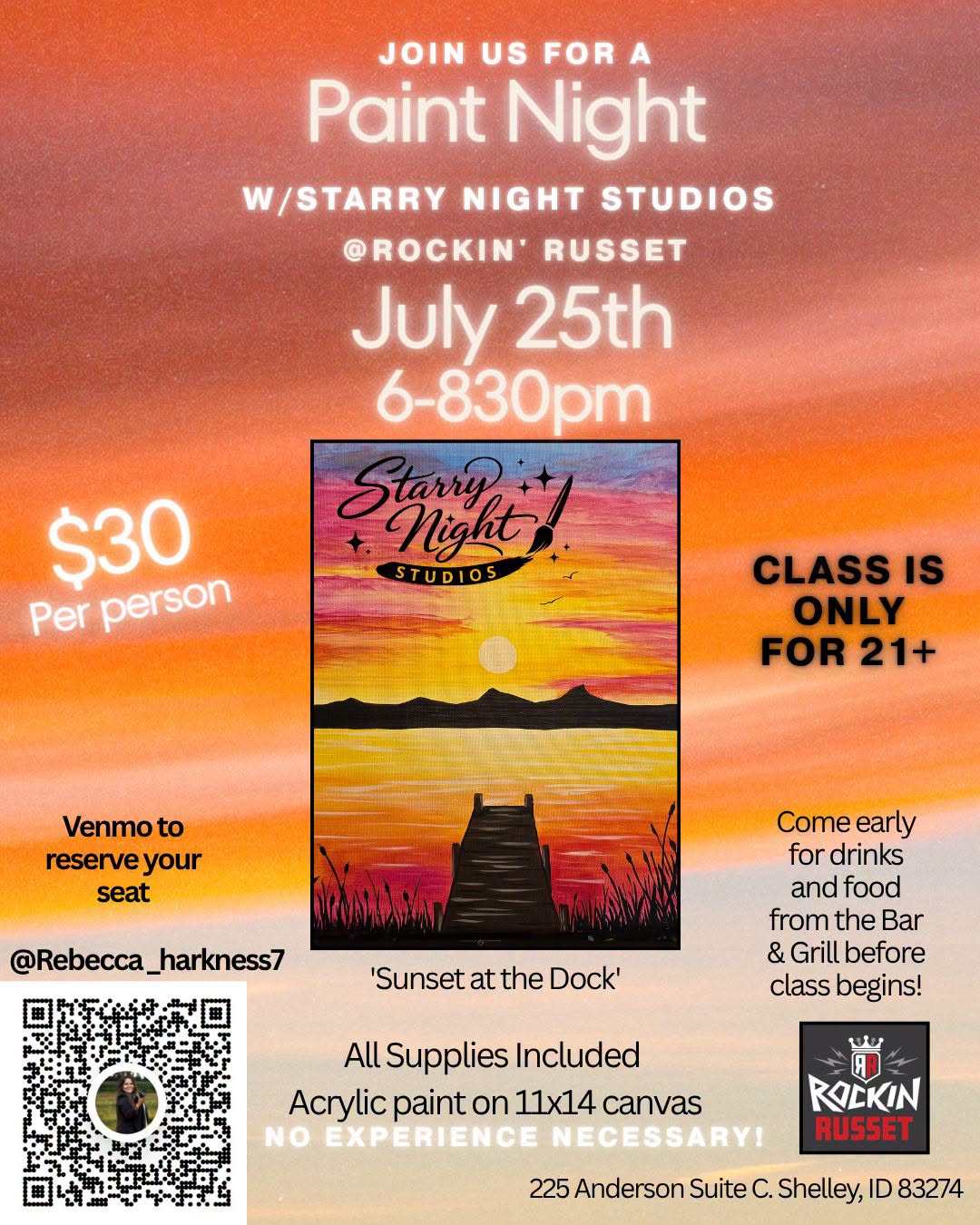 Paint Night | Rockin Russet