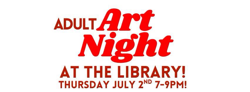 Adult Art Night At The Library