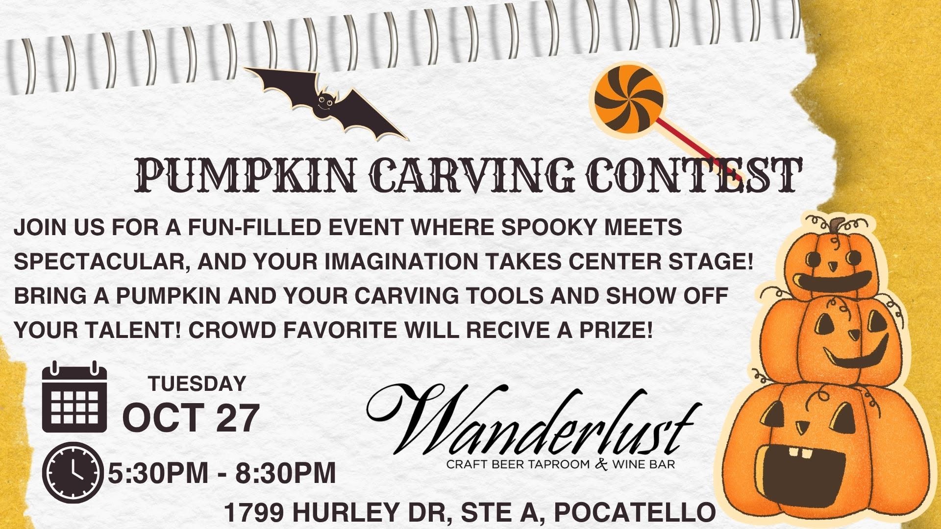 Pumpkin Carving Contest at Wanderlust
