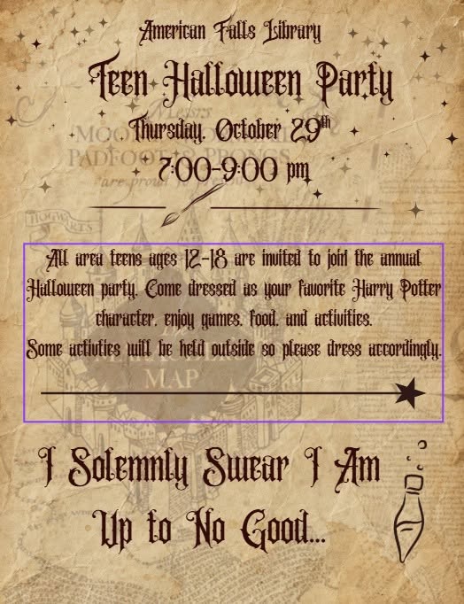 Teen Halloween Party