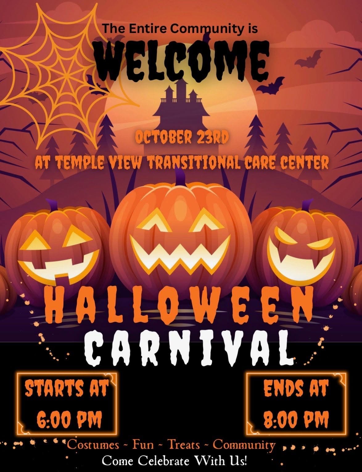 Temple View's Halloween Carnival
