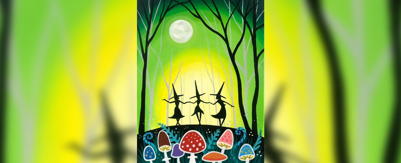 Witches' Night Out Painting