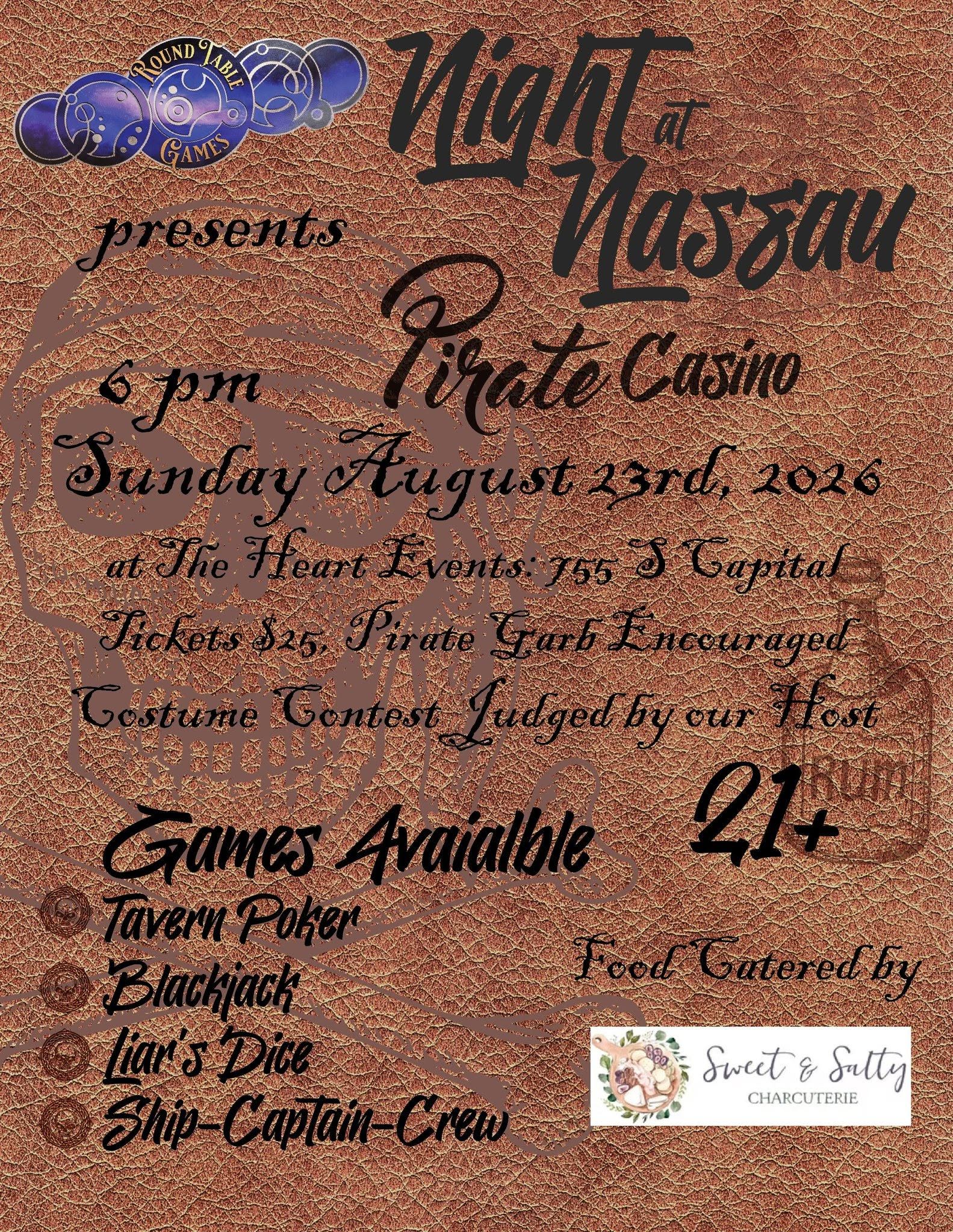 Night in Nassau Pirate Casino hosted by Round Table Games