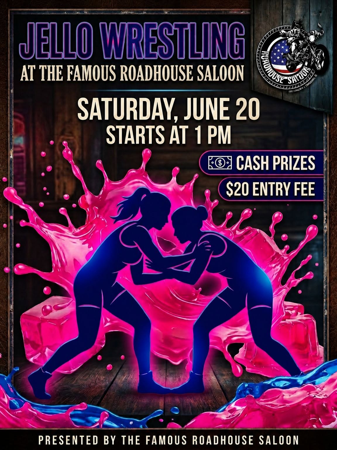Jell-O Wrestling at The Famous Roadhouse Saloon