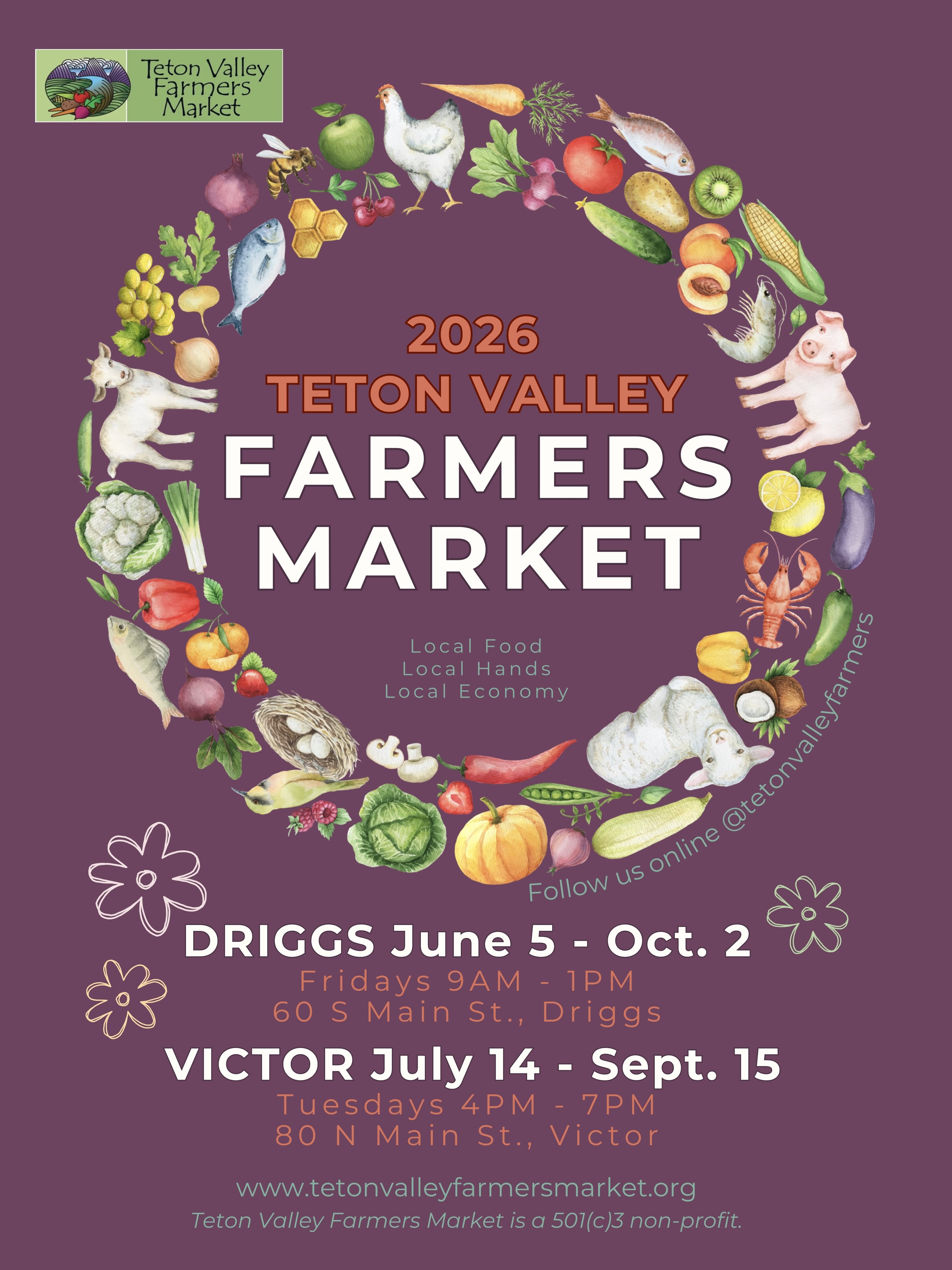 2026 Teton Valley Farmers Market | Driggs