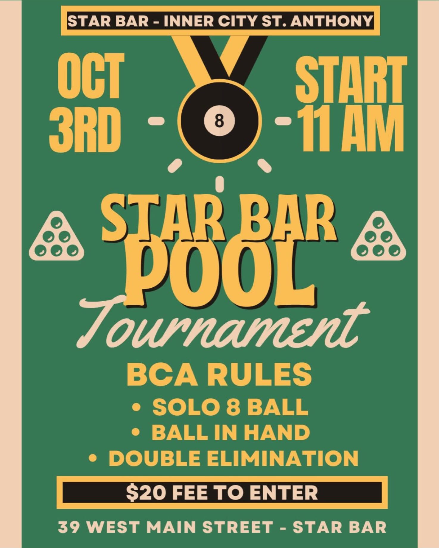 Star Bar Pool Tournament