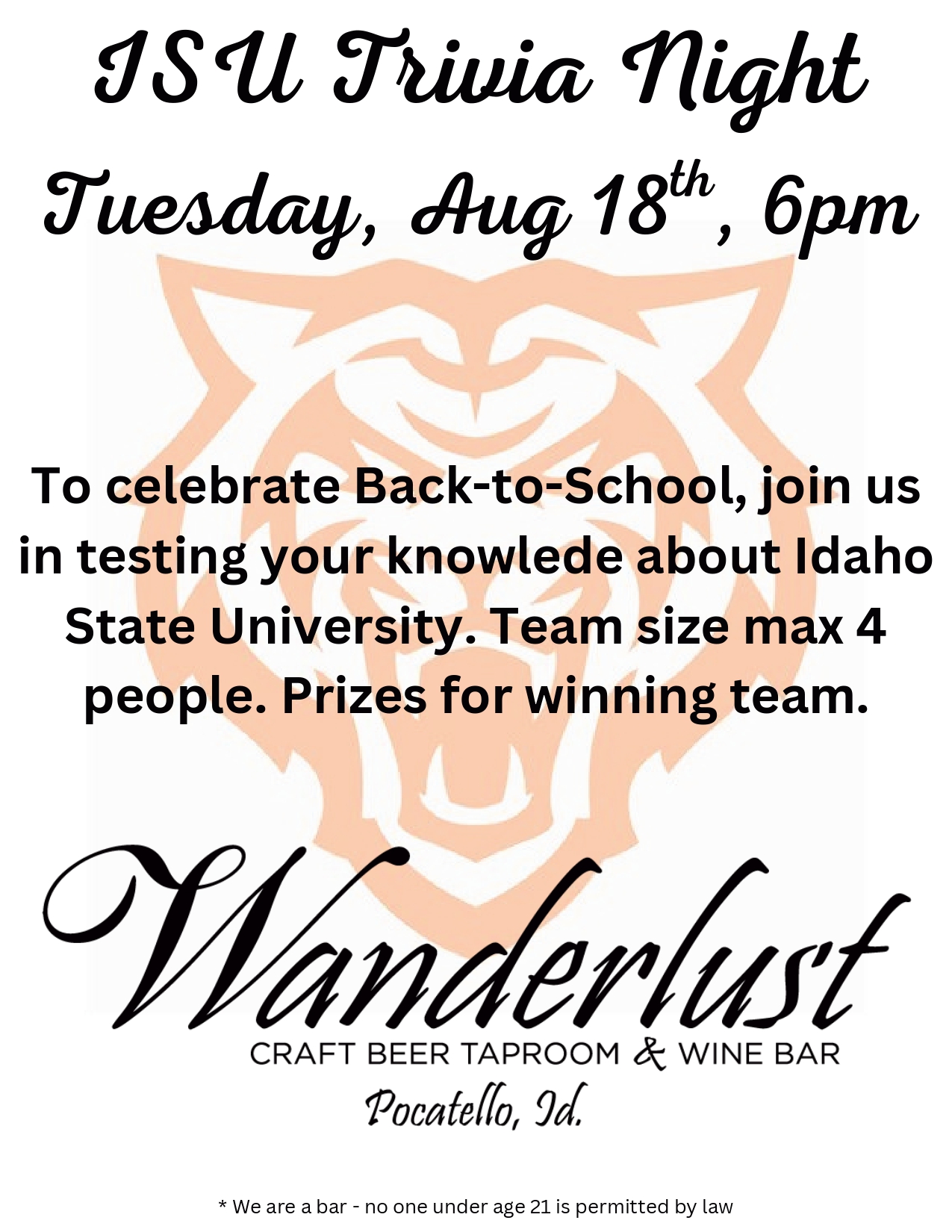 Trivia at Wanderlust