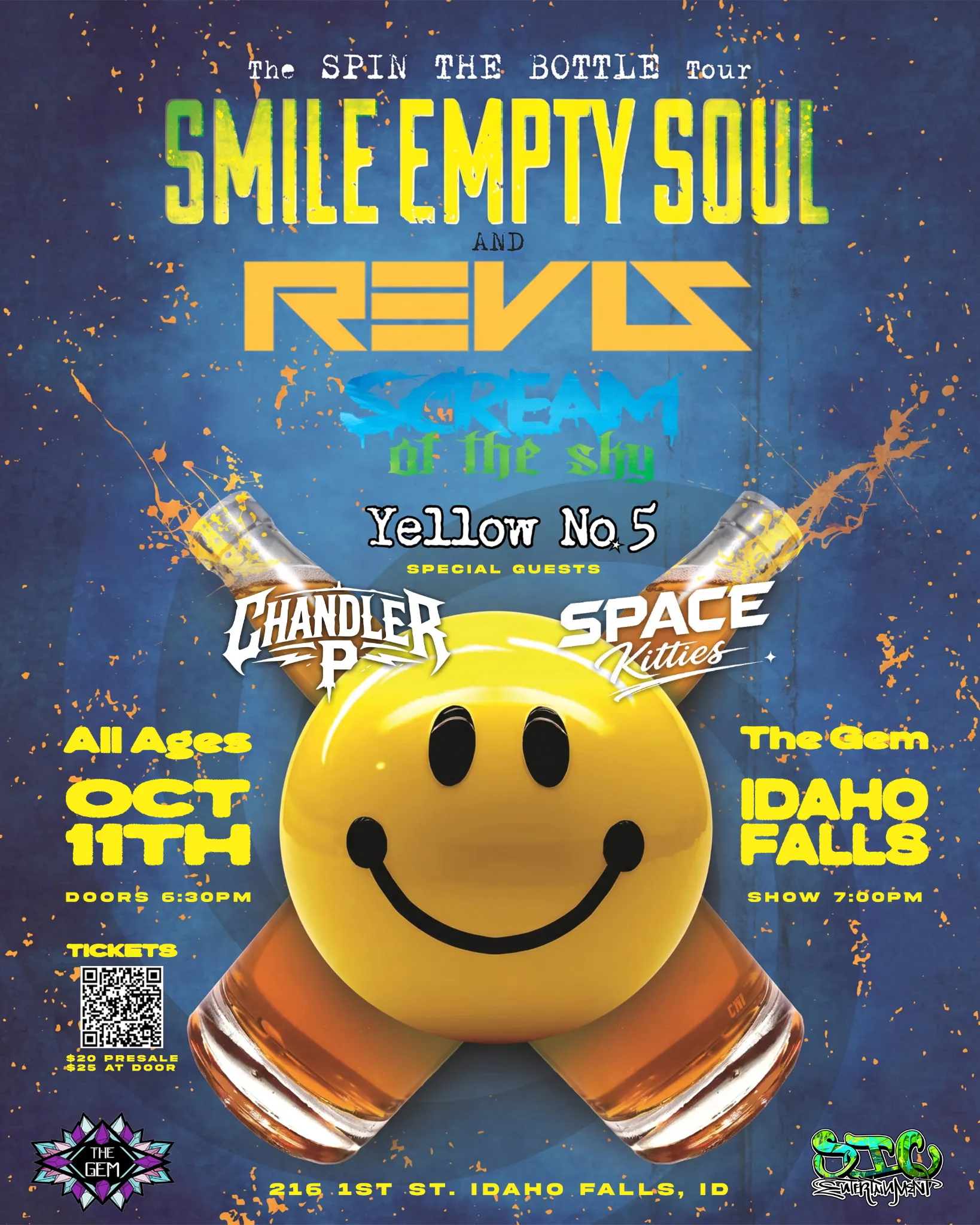 Spin The Bottle Tour | Smile Empty Soul | Revis | Yellow No. 5 | Scream At The Sky
