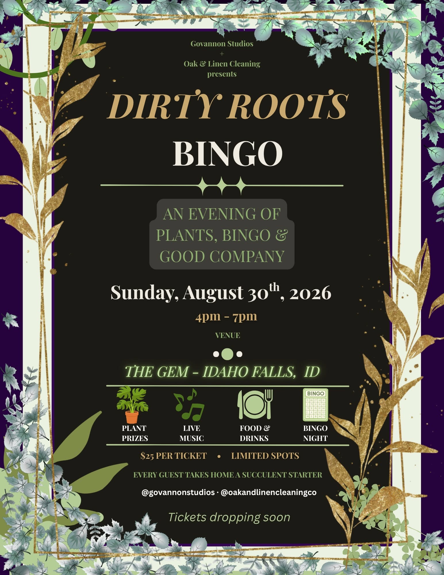 Dirty Roots Bingo