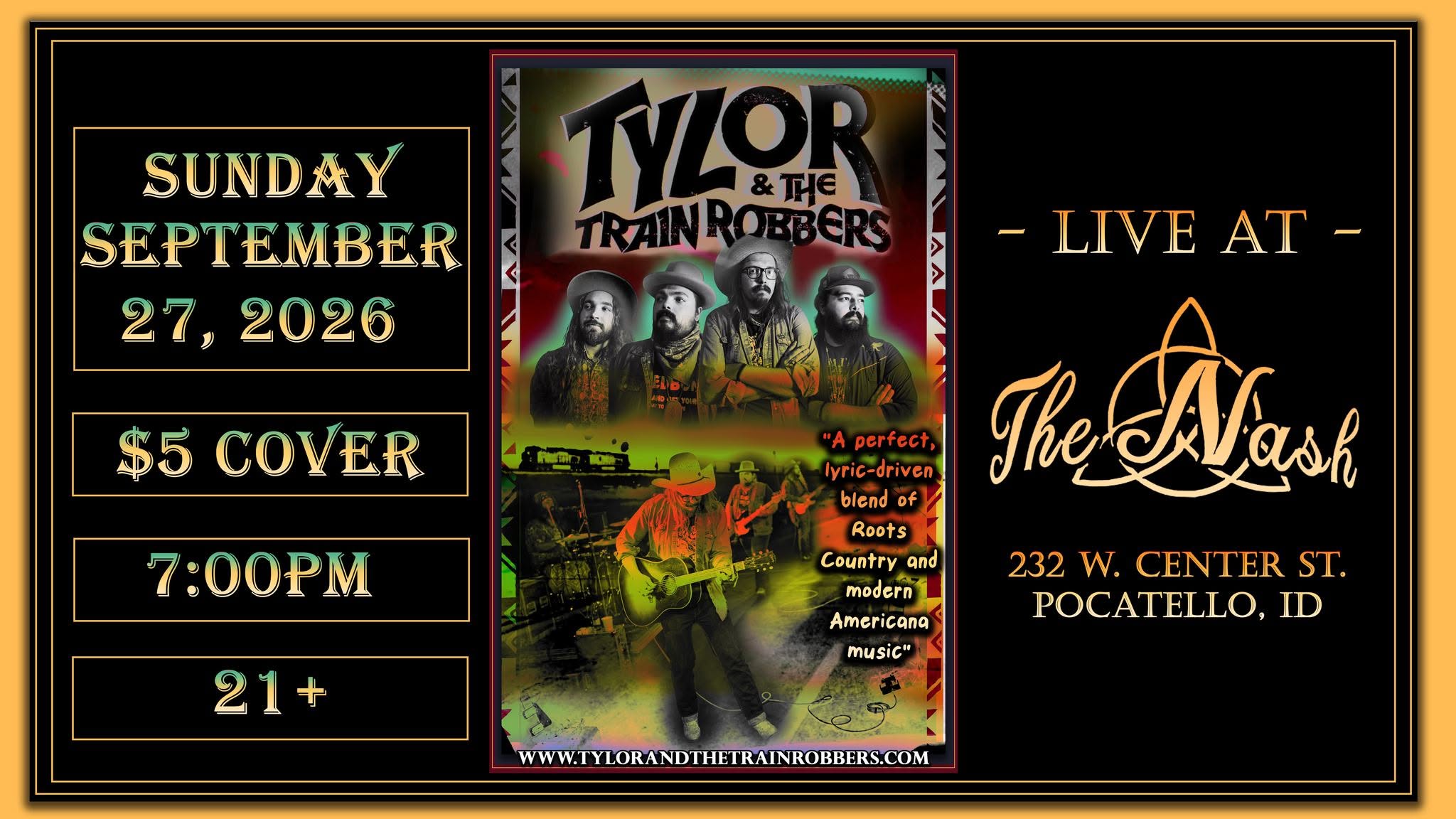 Live Music | Tylor & The Train Robbers