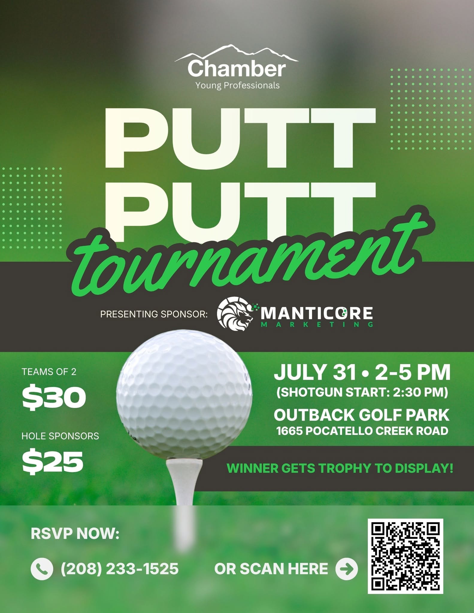 Putt Putt Tournament Hosted by: Chamber Young Professionals