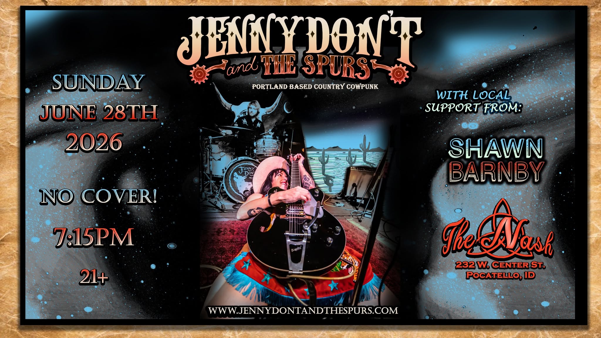 Jenny Don't And The Spurs + Shawn Barnby