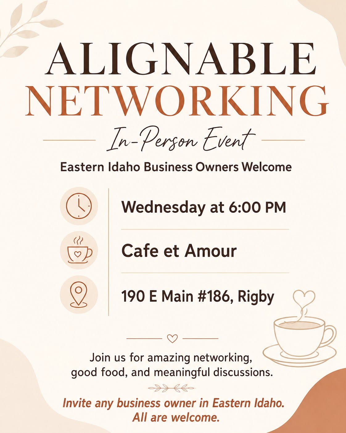 Alignable Networking In-Person Event