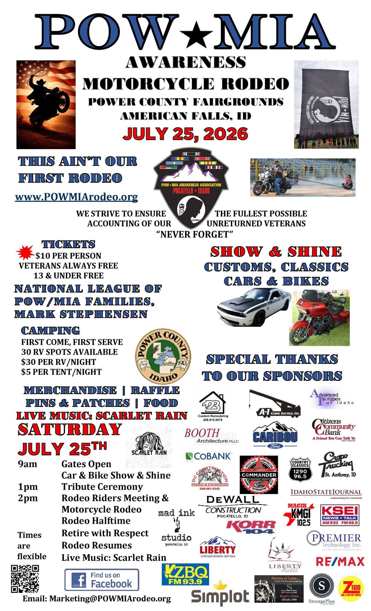 2026 POW*MIA Awareness Motorcycle Rodeo