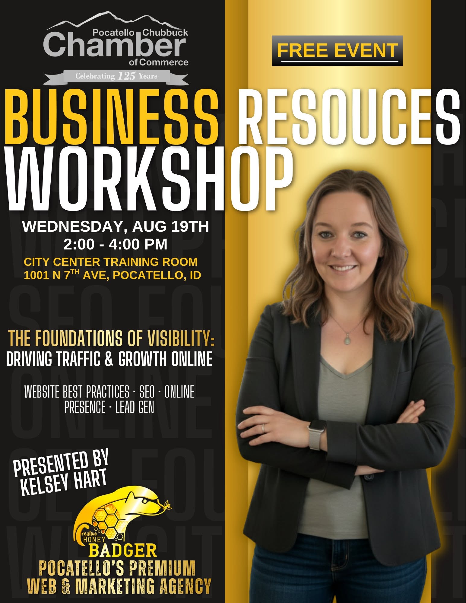 Business Resource Workshop ft. Kelsey Hart with Creative Honey Badger