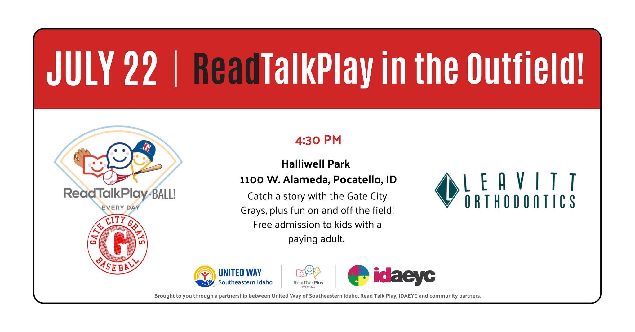 ReadTalkPlay in the Outfield