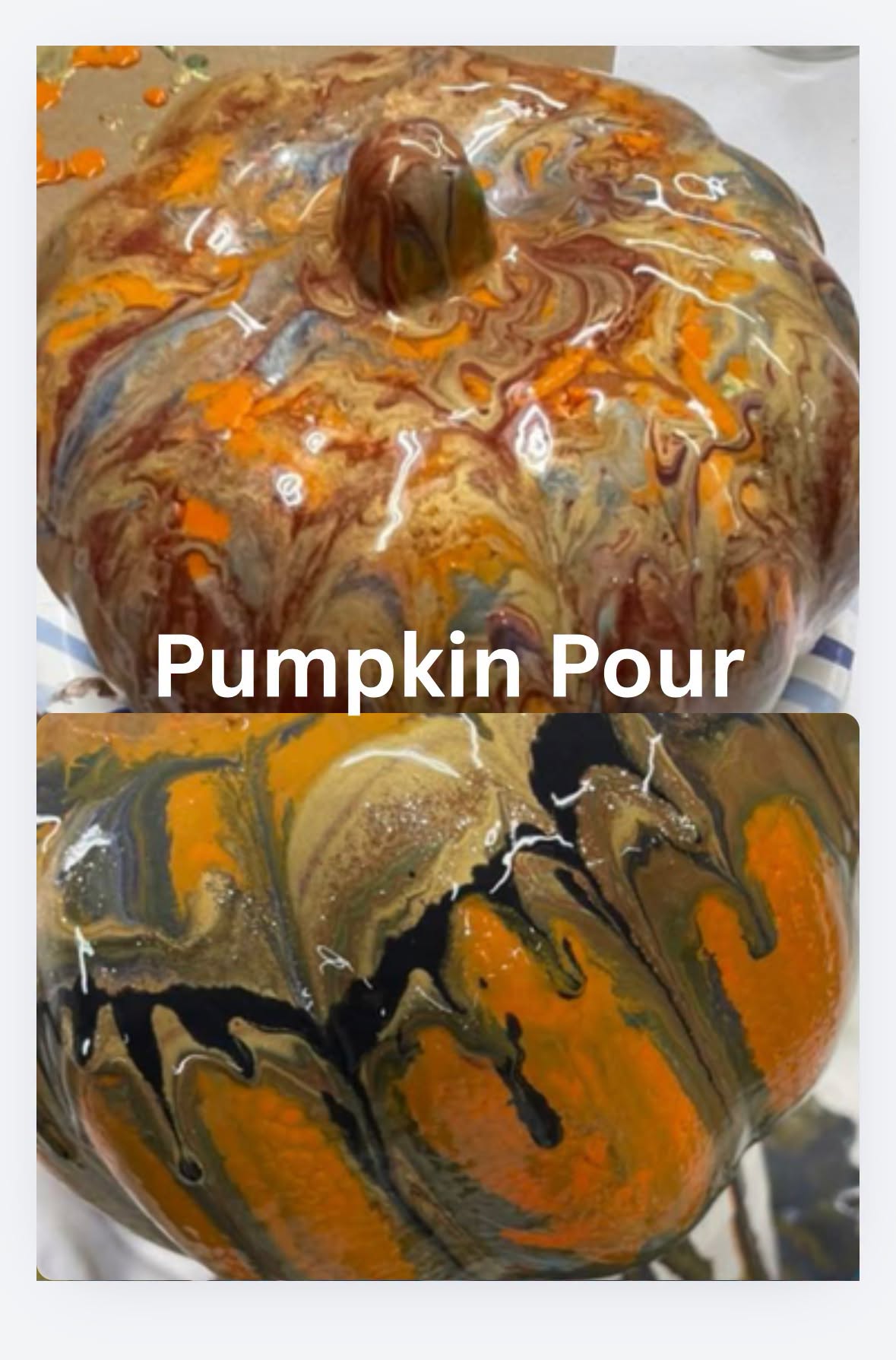 Pumpkin Paint Pour Class