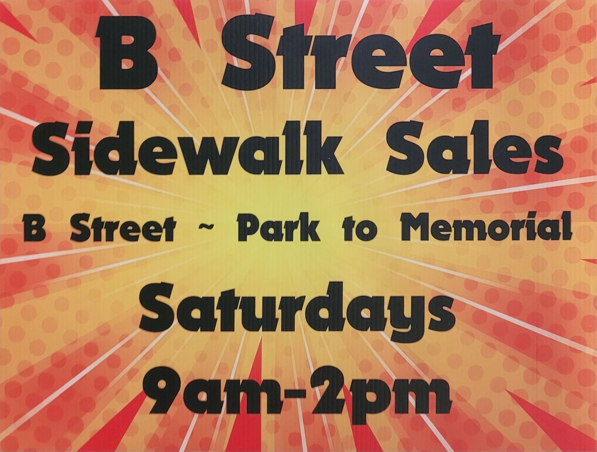 B Street Sidewalk Sales
