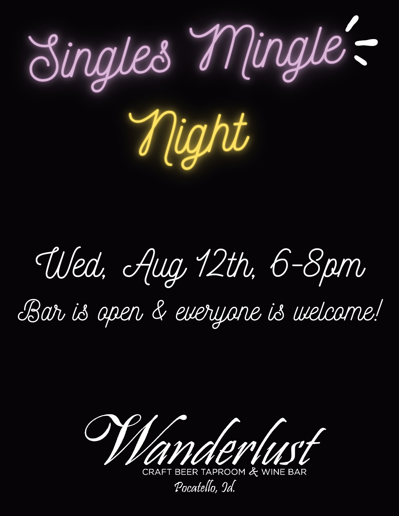 Singles Mingle Night at Wanderlust