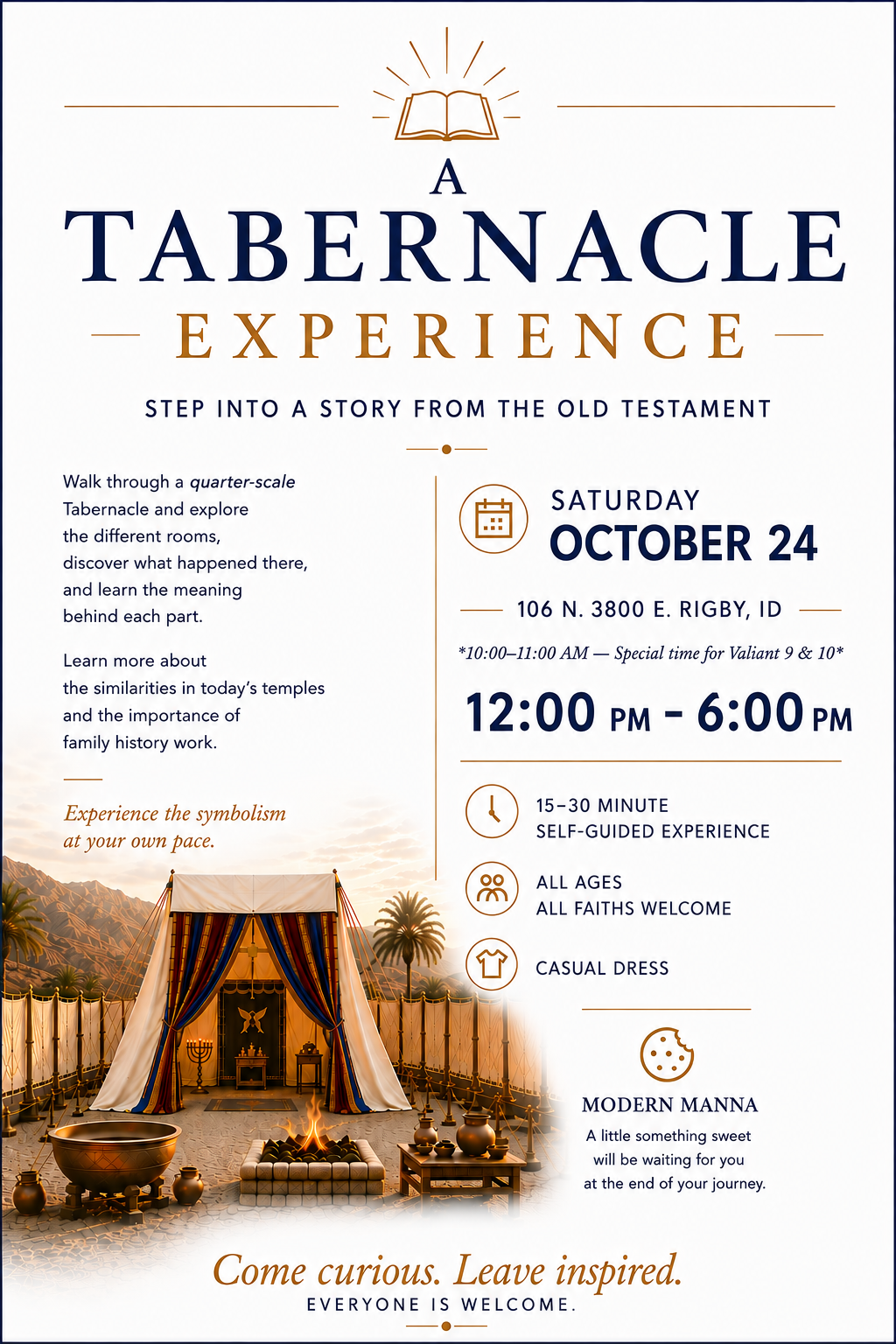 A Tabernacle Experience – Free Community Open House