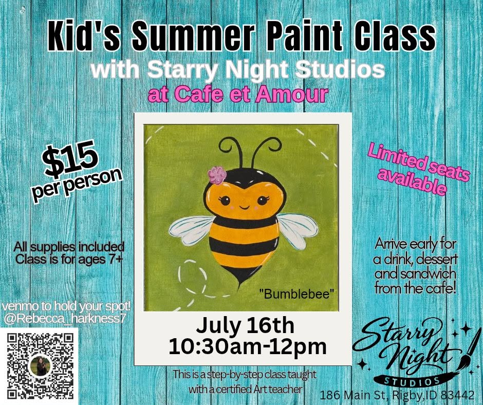Kid's Paint Class | Cafe et Amour