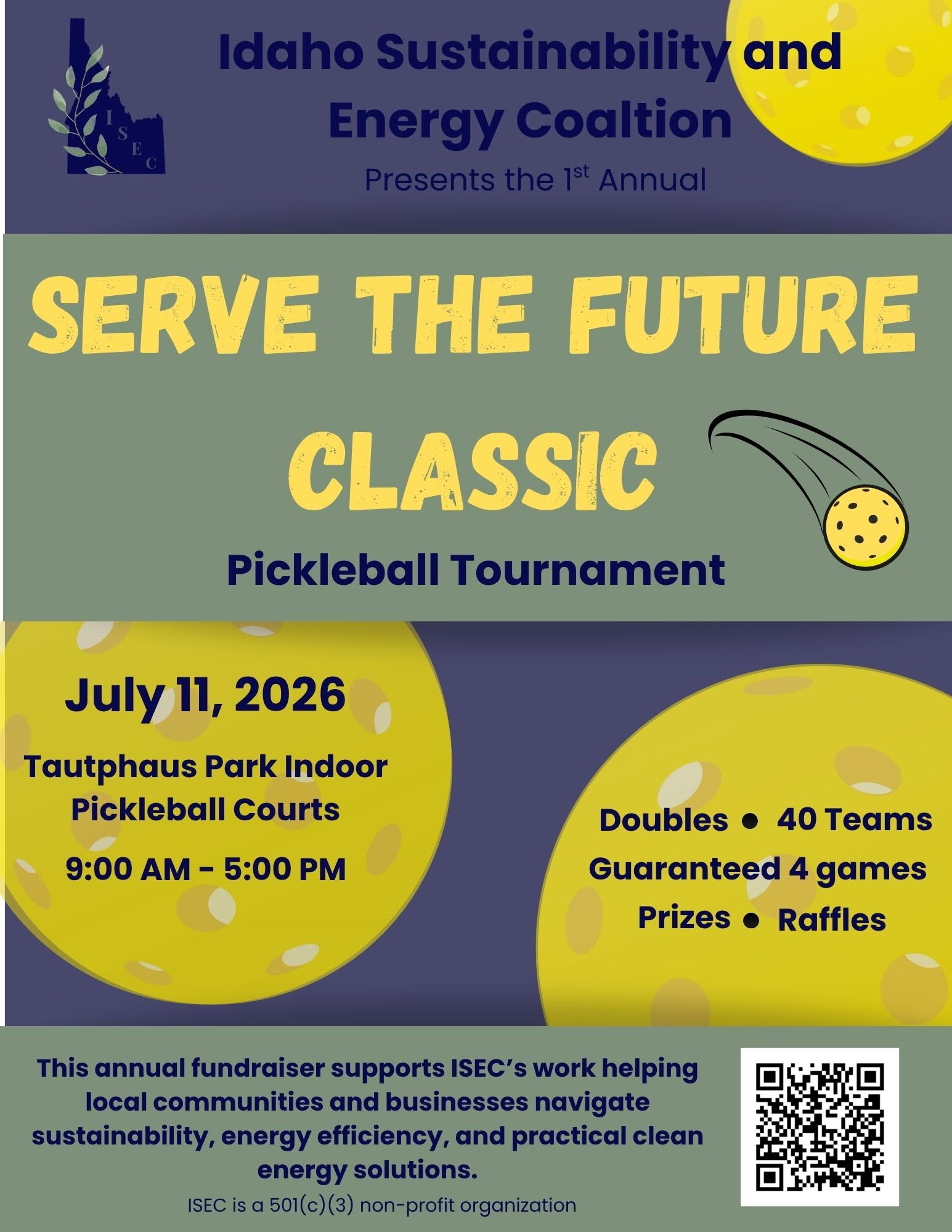 ISEC Serve the Future Classic Pickleball Tournament