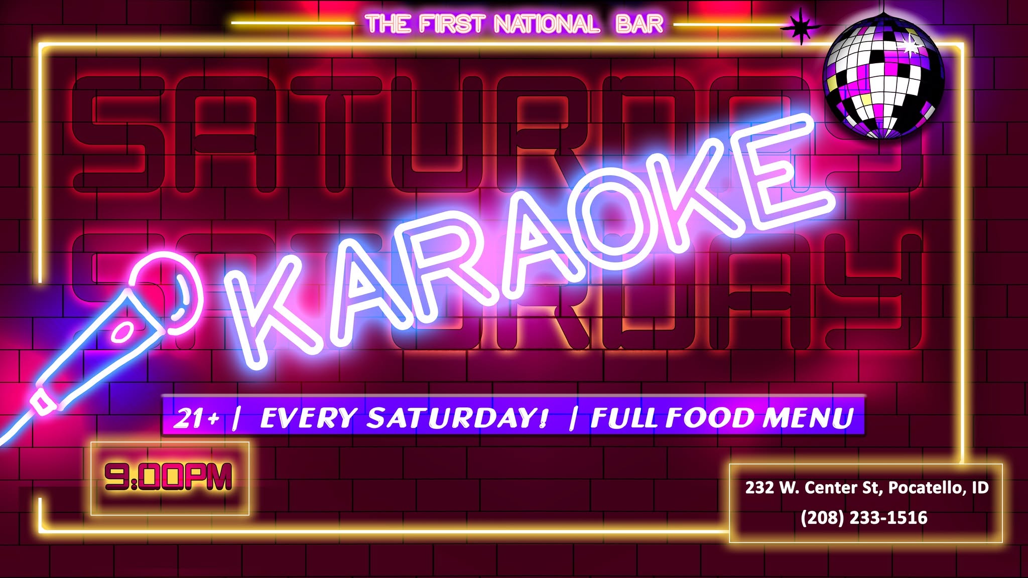 Karaoke | First National Bar
