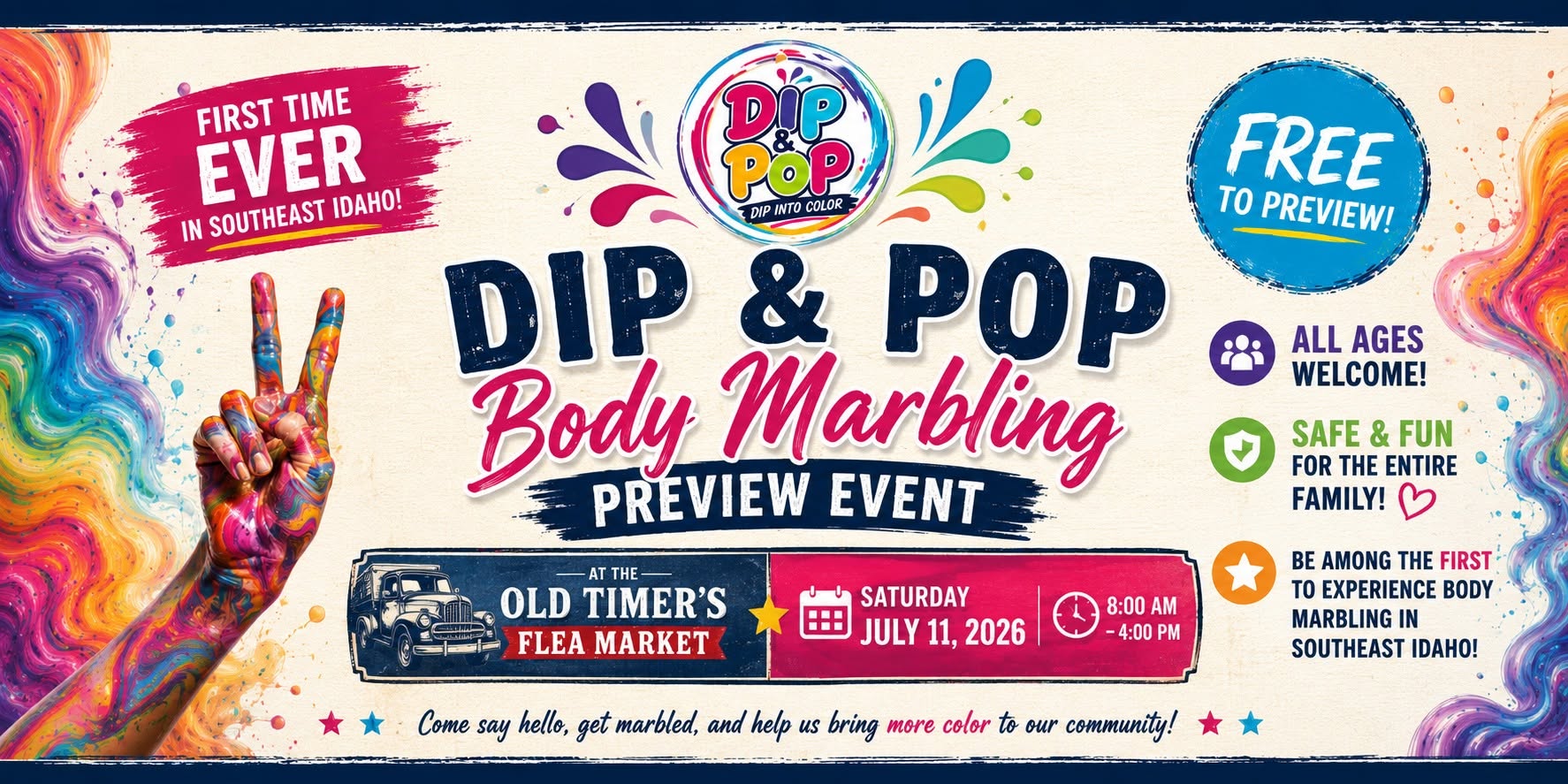 Dip & Pop Body Marbling Preview