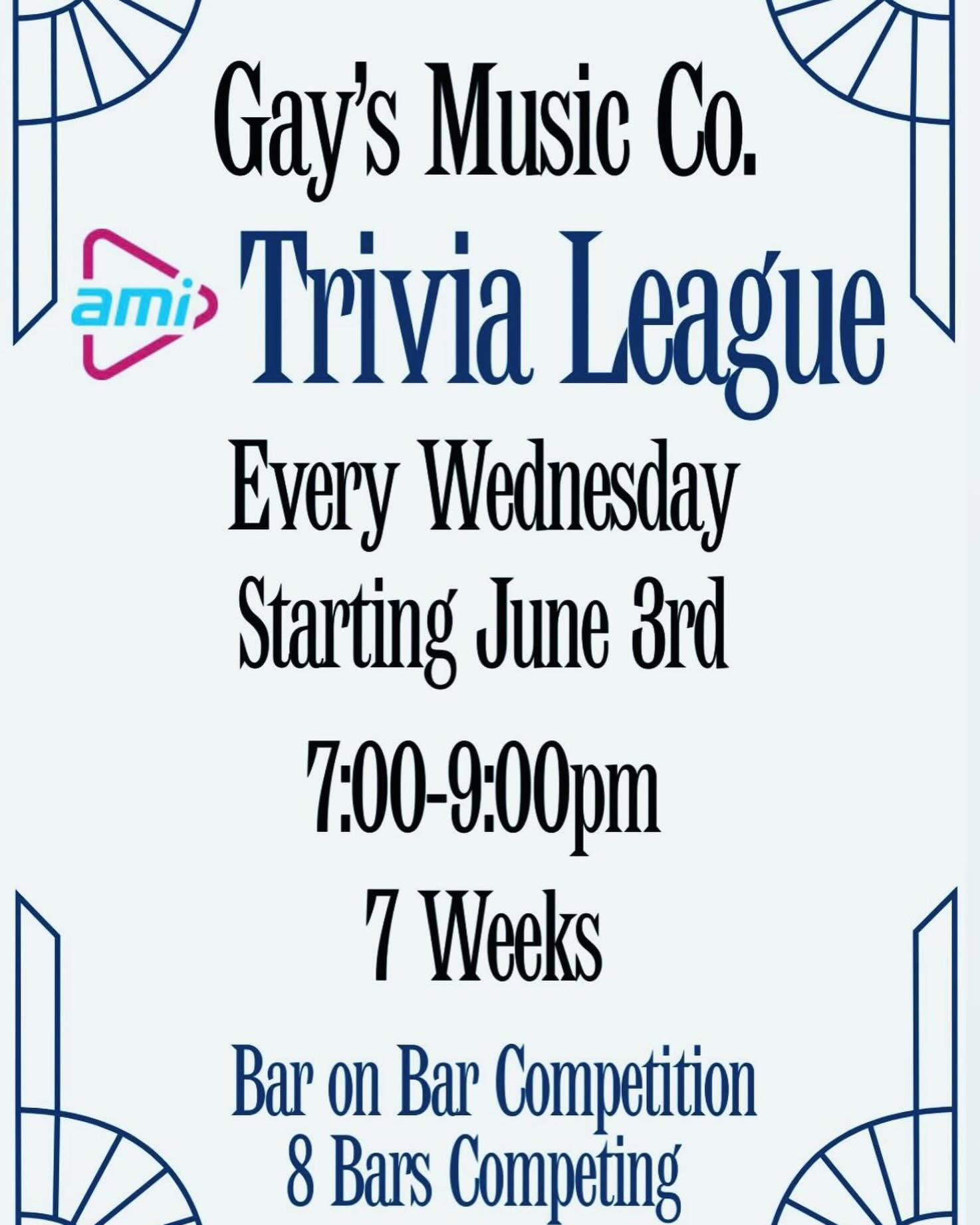 Gay's Music Co. AMI Trivia League