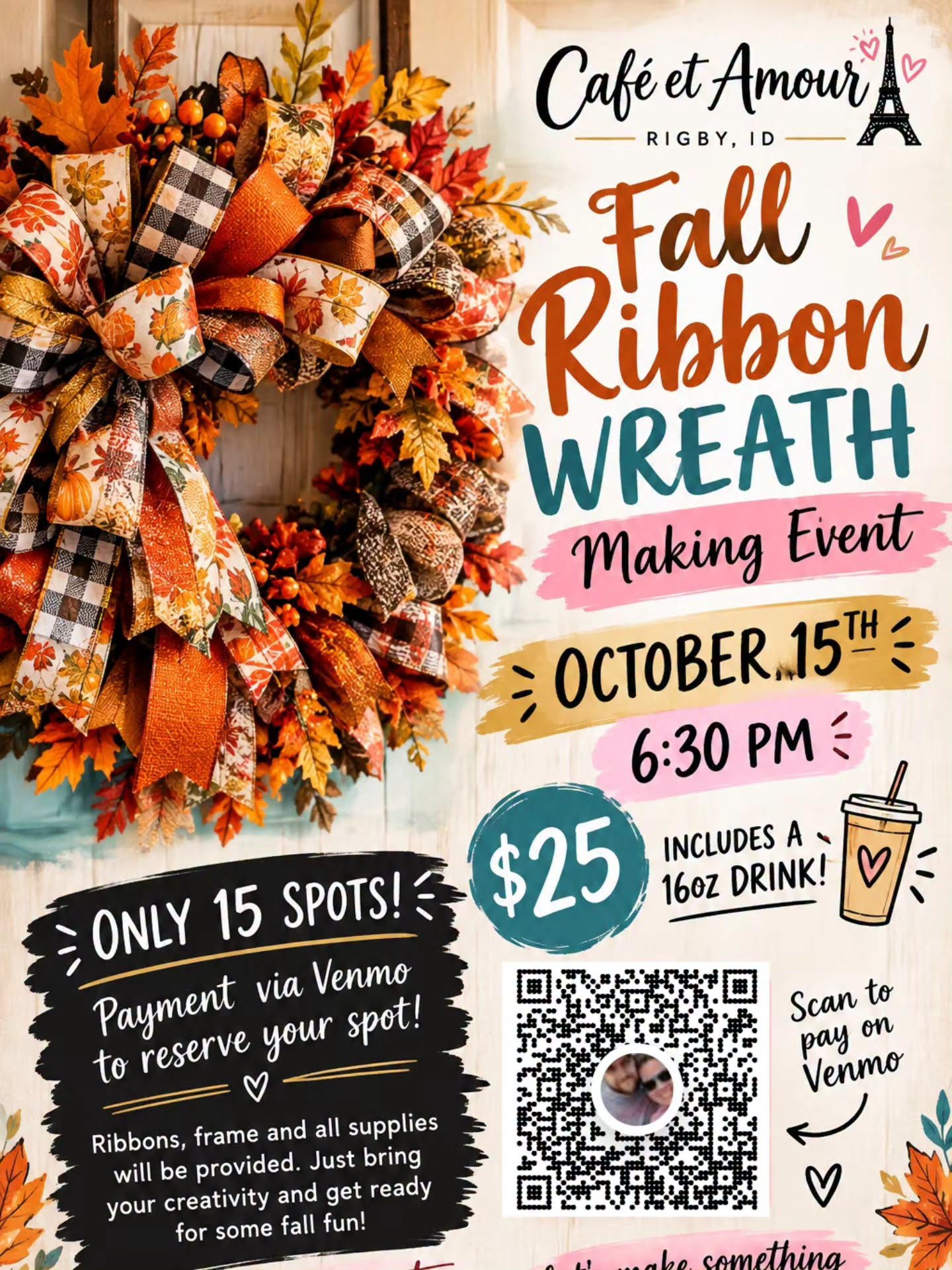 Fall Ribbon Wreath Making Event