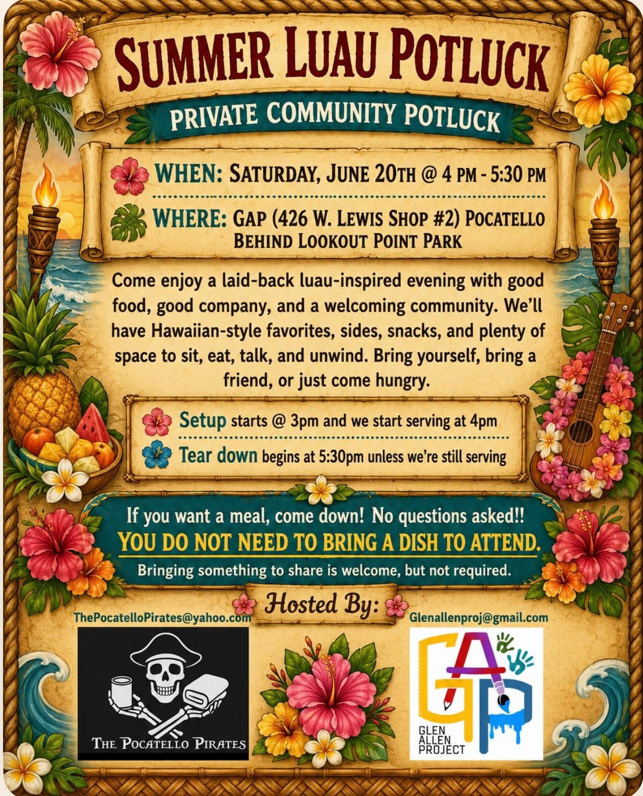 Summer Luau Potluck