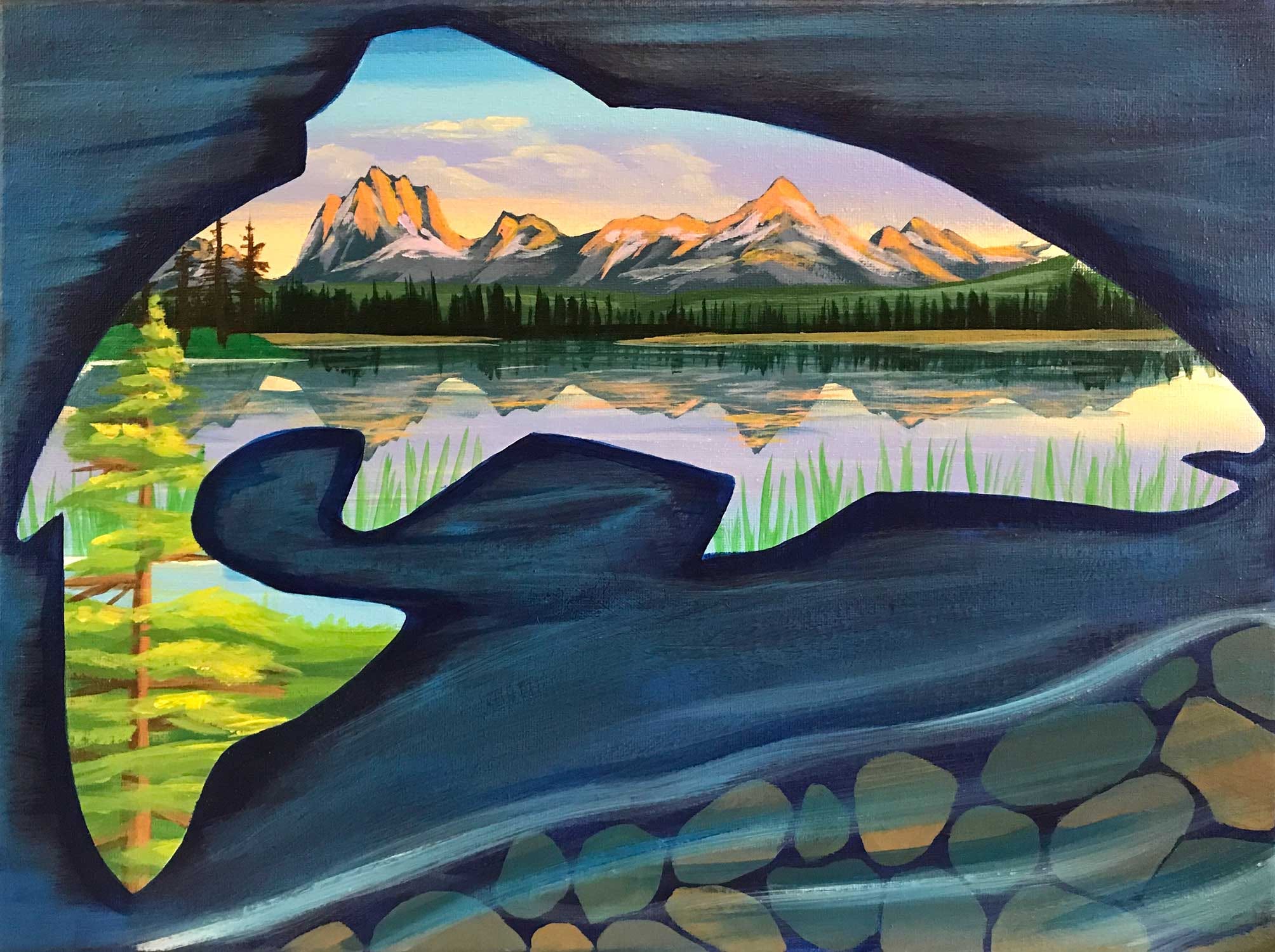 Hops N' Paws Paint Night